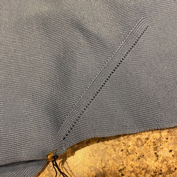 Just Reduced NWT Amore Knitwear Blue Skirt and Top Set Medium Stretchy - Picture 6 of 15